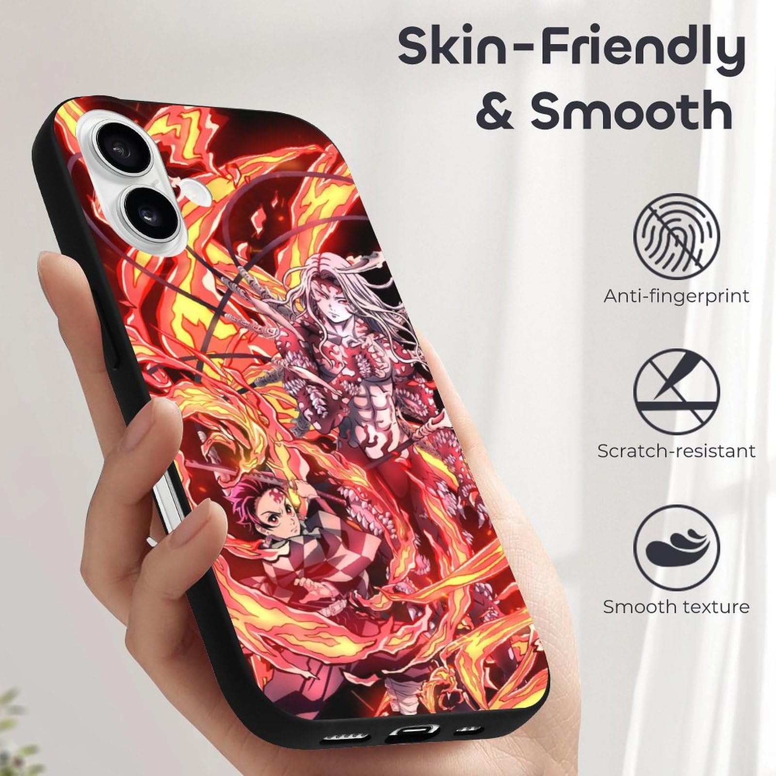 Amazon.co.jp: iPhone 16 ケース 鬼滅の刃 炎柱 煉獄杏寿郎